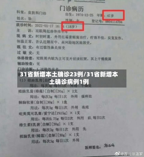 31省新增本土确诊23例/31省新增本土确诊病例1例