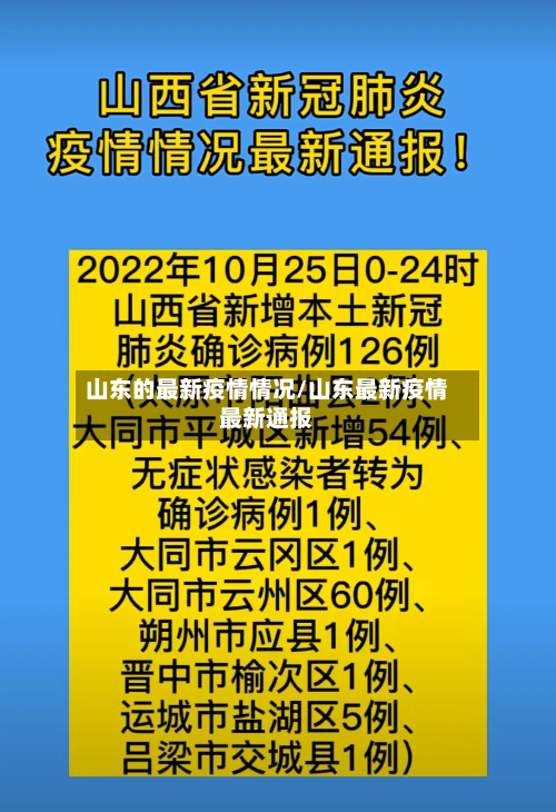 山东的最新疫情情况/山东最新疫情最新通报