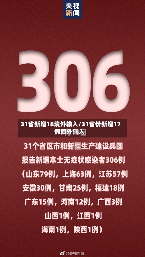 31省新增18境外输入/31省份新增17例境外输入-第2张图片