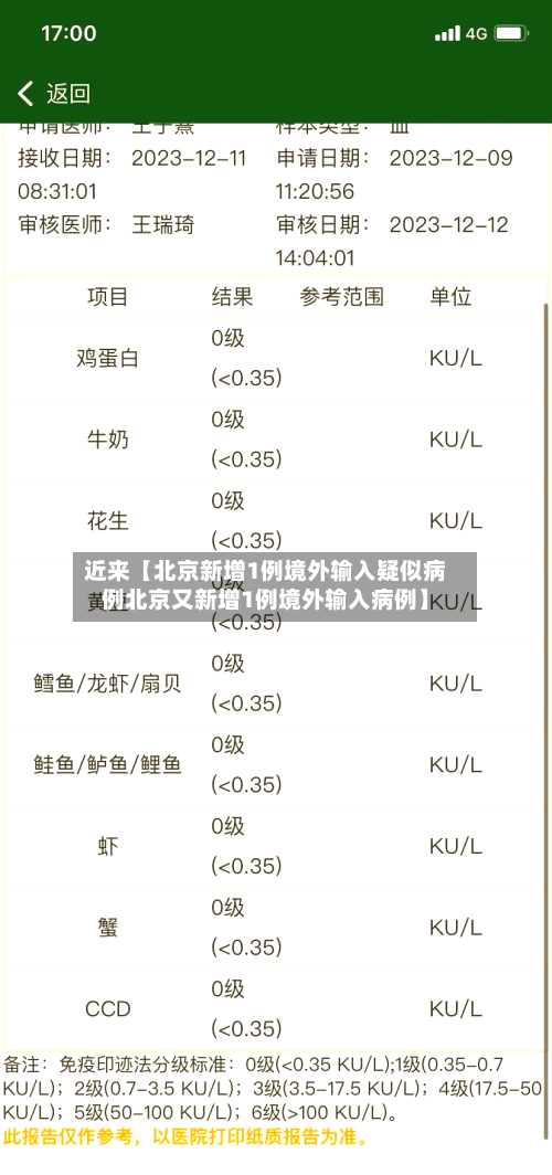 近来【北京新增1例境外输入疑似病例北京又新增1例境外输入病例】