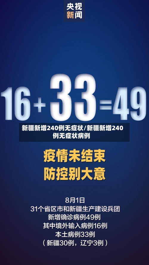 新疆新增240例无症状/新疆新增240例无症状病例