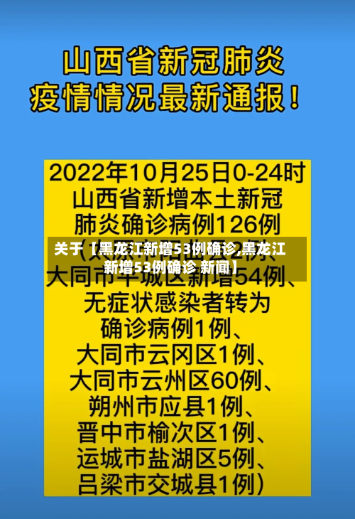 关于【黑龙江新增53例确诊,黑龙江新增53例确诊 新闻】-第3张图片