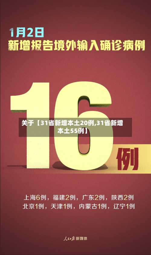 关于【31省新增本土20例,31省新增本土55例】