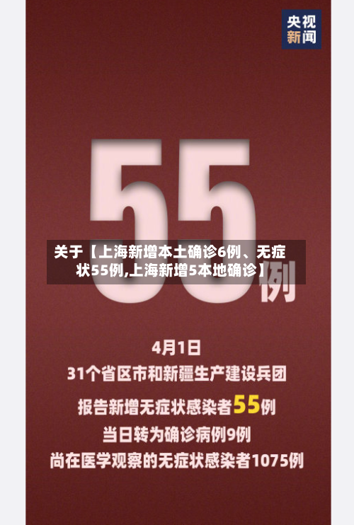 关于【上海新增本土确诊6例、无症状55例,上海新增5本地确诊】
