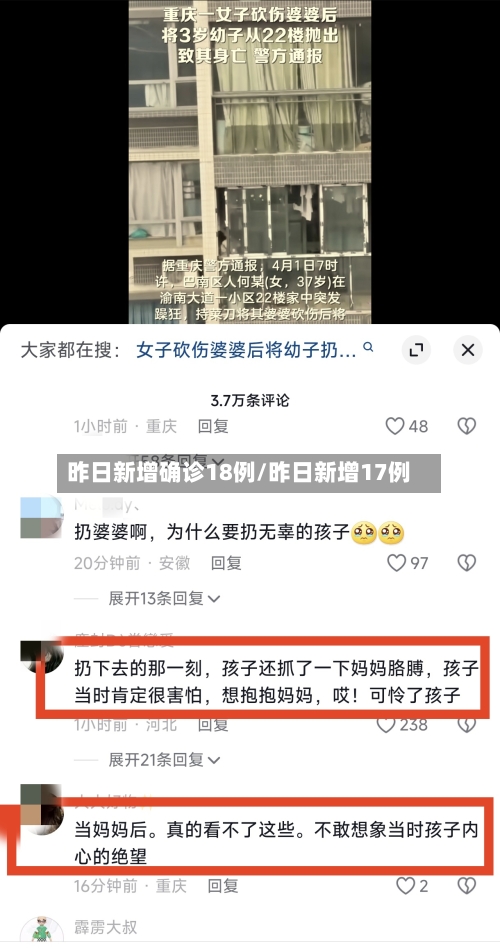 昨日新增确诊18例/昨日新增17例