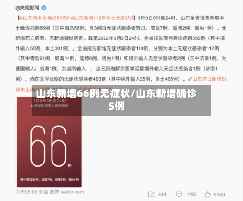 山东新增66例无症状/山东新增确诊5例