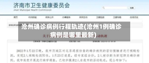 沧州确诊病例行程轨迹(沧州1例确诊病例是哪里最新)-第3张图片