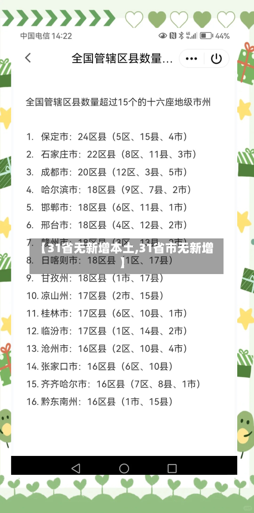 【31省无新增本土,31省市无新增】-第2张图片