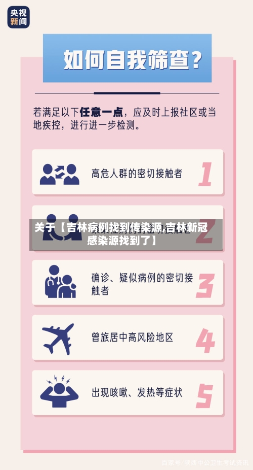 关于【吉林病例找到传染源,吉林新冠感染源找到了】
