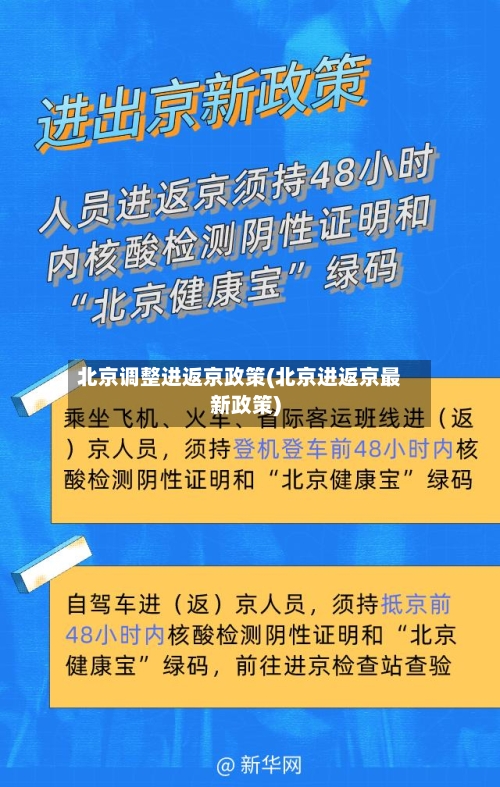北京调整进返京政策(北京进返京最新政策)