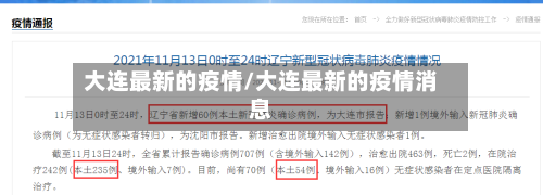 大连最新的疫情/大连最新的疫情消息-第2张图片