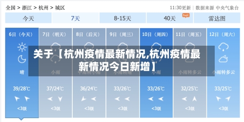 关于【杭州疫情最新情况,杭州疫情最新情况今日新增】