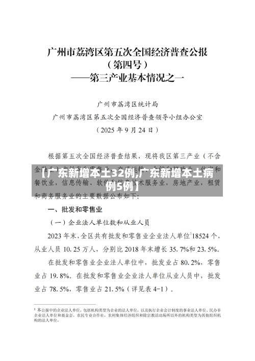 【广东新增本土32例,广东新增本土病例5例】