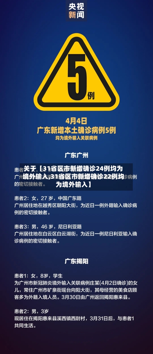 关于【31省区市新增确诊24例均为境外输入,31省区市新增确诊22例均为境外输入】-第2张图片