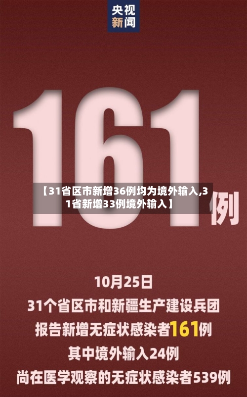 【31省区市新增36例均为境外输入,31省新增33例境外输入】-第3张图片