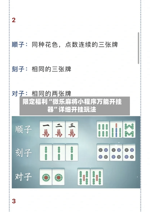 限定福利“微乐麻将小程序万能开挂器”详细开挂玩法-第3张图片