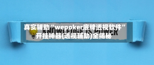 真实辅助“wepoker底牌透视软件”开挂神器{透视辅助}全揭秘-第3张图片