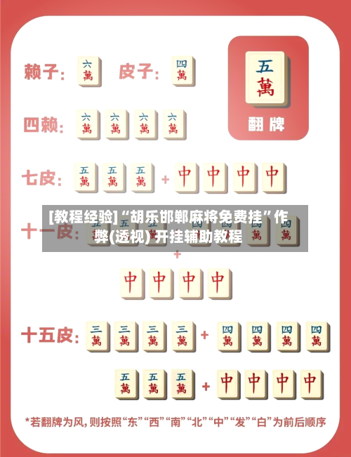 [教程经验]“胡乐邯郸麻将免费挂”作弊(透视) 开挂辅助教程-第3张图片