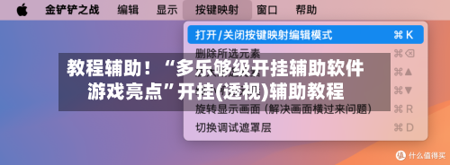 教程辅助！“多乐够级开挂辅助软件游戏亮点”开挂(透视)辅助教程-第2张图片