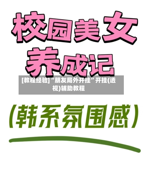 [教程经验]“朋友局外开挂”开挂(透视)辅助教程